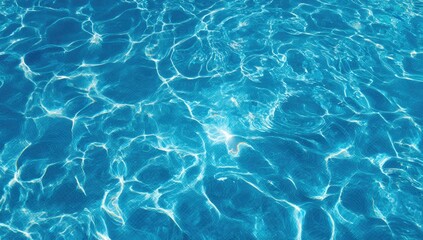 Obraz premium Rippled blue water surface