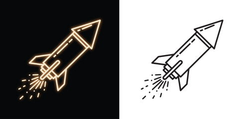 Launch your dreams today with this rocket ship icon for growth and innovation projects