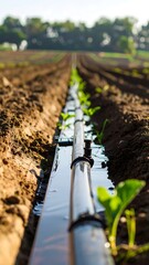 Irrigation system in a field