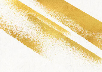 金色の毛筆アートのある和風背景