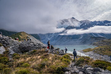 trekking rout where we can see turquoise lake ,snow cap mountain , Glacier ,iceberg ,beautiful...