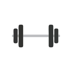 Barbell Weight Training Icon. A minimalist depiction of a fitness weight, symbolizing personal strength, dedication to health, and physical improvement journey.