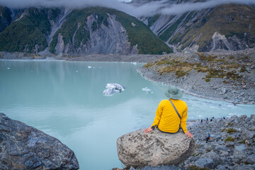 trekking rout where we can see turquoise lake ,snow cap mountain , Glacier ,iceberg ,beautiful...