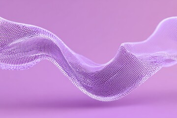 Abstract wavy form of interconnected points