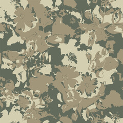 Classic Popular Flower Seamless pattern background - For easy making seamless pattern use it for filling any contours