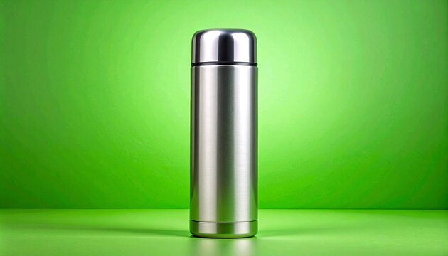 Stainless steel metallic nail polish and lipstick on a black background