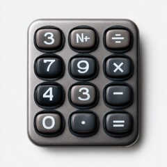 Fototapeta premium Gray keypad with numeric buttons