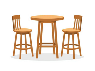 wooden chair isolated on white