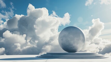 Blue Sky & Cloud Landscapes: Fluffy Cloudscapes, Summer Sunlight & Abstract Nature Beauty