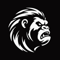 King Gorilla Head Logo