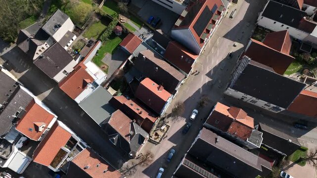 German neighborhood aerial view Lemgo