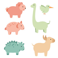 Fototapeta premium Adorable Cartoon Animal Characters for Kids.