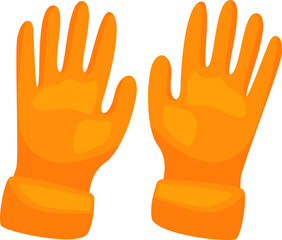 Two insulation gloves for safety in construction and electrical work. Ideal for industrial safety, construction, electrical, and maintenance concepts.