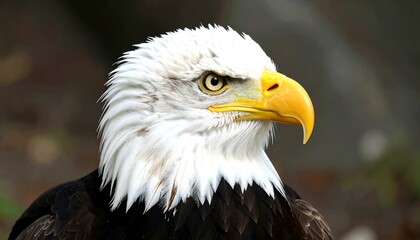 Obraz premium Close-up of an eagle's head. Sharp focus