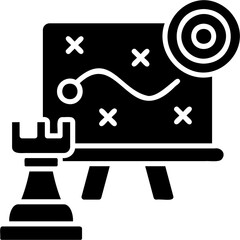 Solid Glyph Strategy Icon