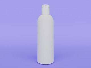Single White Cosmetic Bottle Skincare Container
