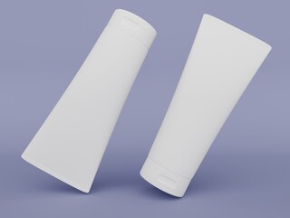 Falling Cosmetic Tubes Skincare Packaging Concept