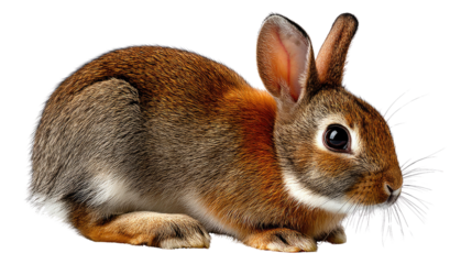 Rabbit Portrait: A detailed portrait of a rabbit, its soft fur and expressive eyes drawing the viewer into a world of charm and innocence.