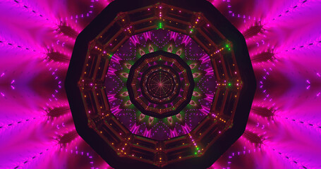 Vibrant geometric light display