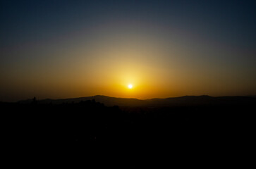 Obraz premium Sunset in Athens, Greece