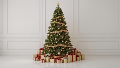 christmas tree with presents