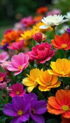 Vibrant assortment of colorful bedding plants bursting with blooms, ready for planting in garden beds or containers Perfect for spring and summer landscapes , flora, colorful, nursery