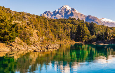 Sailing Lake Nahuel Huapi, Puerto Blest, Puerto Panuelo, Bariloche, Rio Negro Province, Argentina
