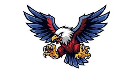 american eagle with wings