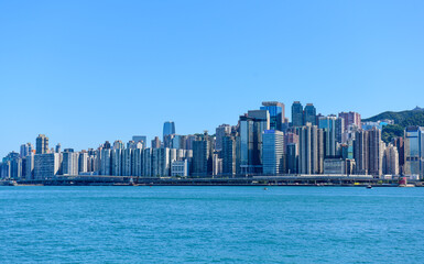 Fototapeta premium Hong Kong West Kowloon Cultural District, Hong Kong Palace Museum, Global Trade Plaza