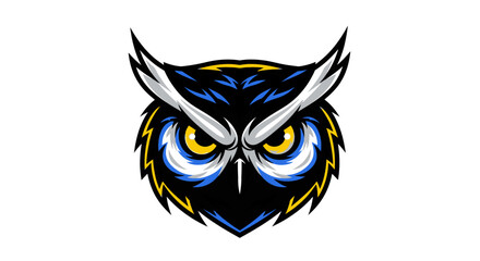 eagle owl with wings