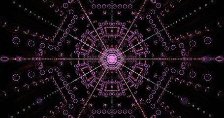 Intricate geometric patterns in vibrant colors