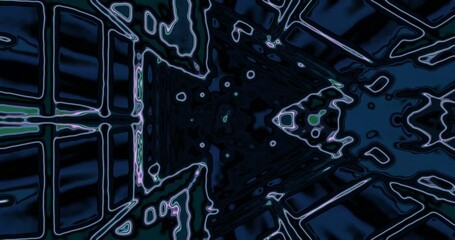 Visual journey through a geometric abstraction