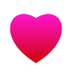 red heart isolated on white. Red heart vector icon. Simple and elegant red heart shape vector illustration. Vibrant red heart graphic. Love icon vector.
