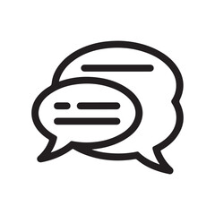 Speech Bubble Vector – Online Conversation Concept