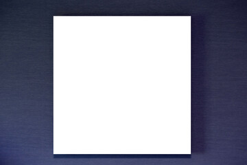 Empty picture frame on the wall
