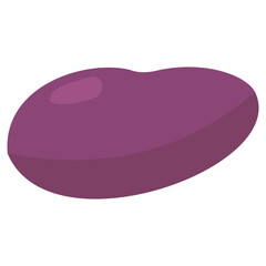 Purple sweet potato illustration, perfect for healthy food design, farm product poster, dessert ingredient, and nutrition concept.
