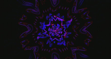 Colorful digital abstract pattern with vibrant swirls and shapes