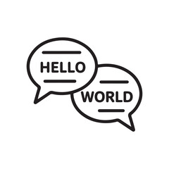 chat bubble speech bubble