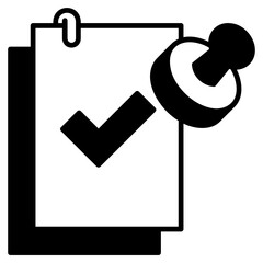 Approval Process Black Fill Icon