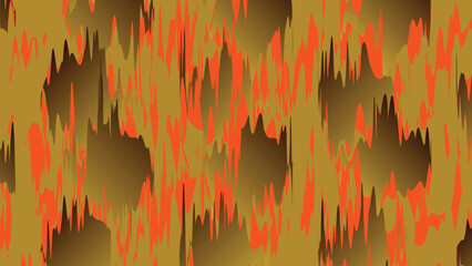 Abstract fiery inferno: a red and yellow vector illustration of a forest fire with burning elements