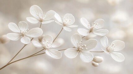 Delicate White Blossoms