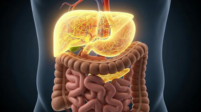 Anatomical Rendering of Human Digestive System