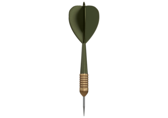 Dart Arrow side view on Isolated on transparent or white background