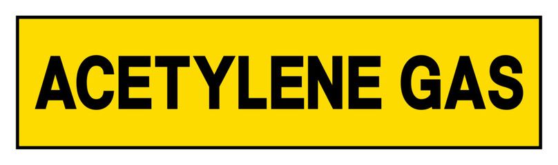 Acetylene Gas Symbol Sign ,Vector Illustration, Isolate On White Background Label. EPS10
