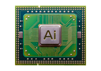 Chip isolated on transparent or white background