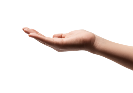 hand reaching out Isolated on Transparent or White Background - Powered by Adobe