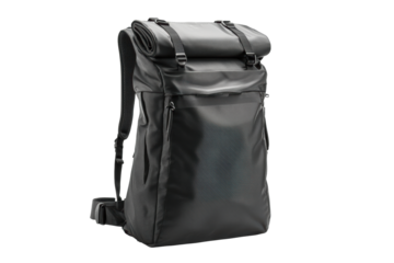 Tan hiking backpack with multi-pouch design
