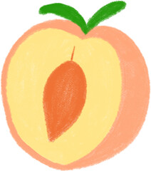 250727_복숭아 반쪽