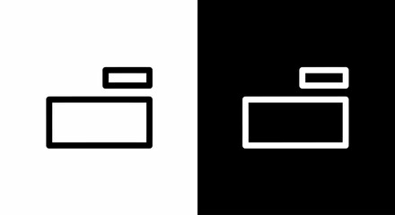 File Icon in Contrast: A minimalist file icon rendered in both black and white, symbolizing organization, digital storage, document management, and data accessibility.
