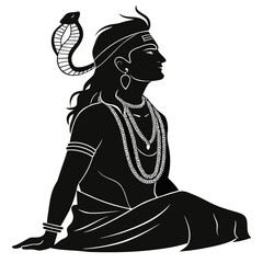 vector illustration of lord Shiva